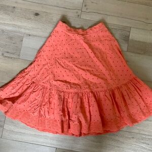 J crew 00p A-line embroidered skirt